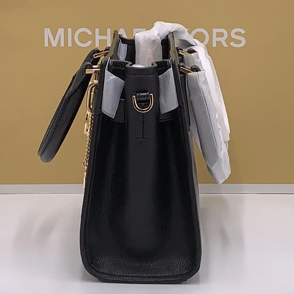 Michael Kors Hamilton Small Satchel Shoulder Crossbody Bag Black Multi N… - Picture 9 of 15